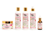 4C Chebe Super Healthy Hair Kit - complete set for natural curly hair, including shampoo, conditioner, and curl defining products"