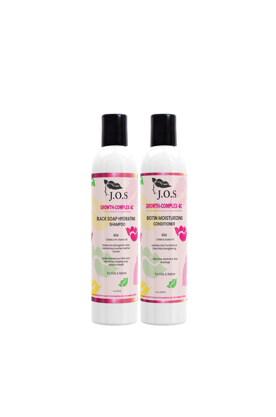 4C Chebe Shampoo & Conditioner Set for kids - designed to moisturize, strengthen, and reduce breakage in natural curls
