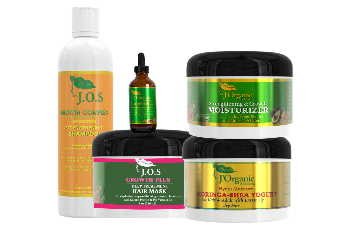 J Organic solutions Healthy Hair Growth Set (Complete 5 product bundle)